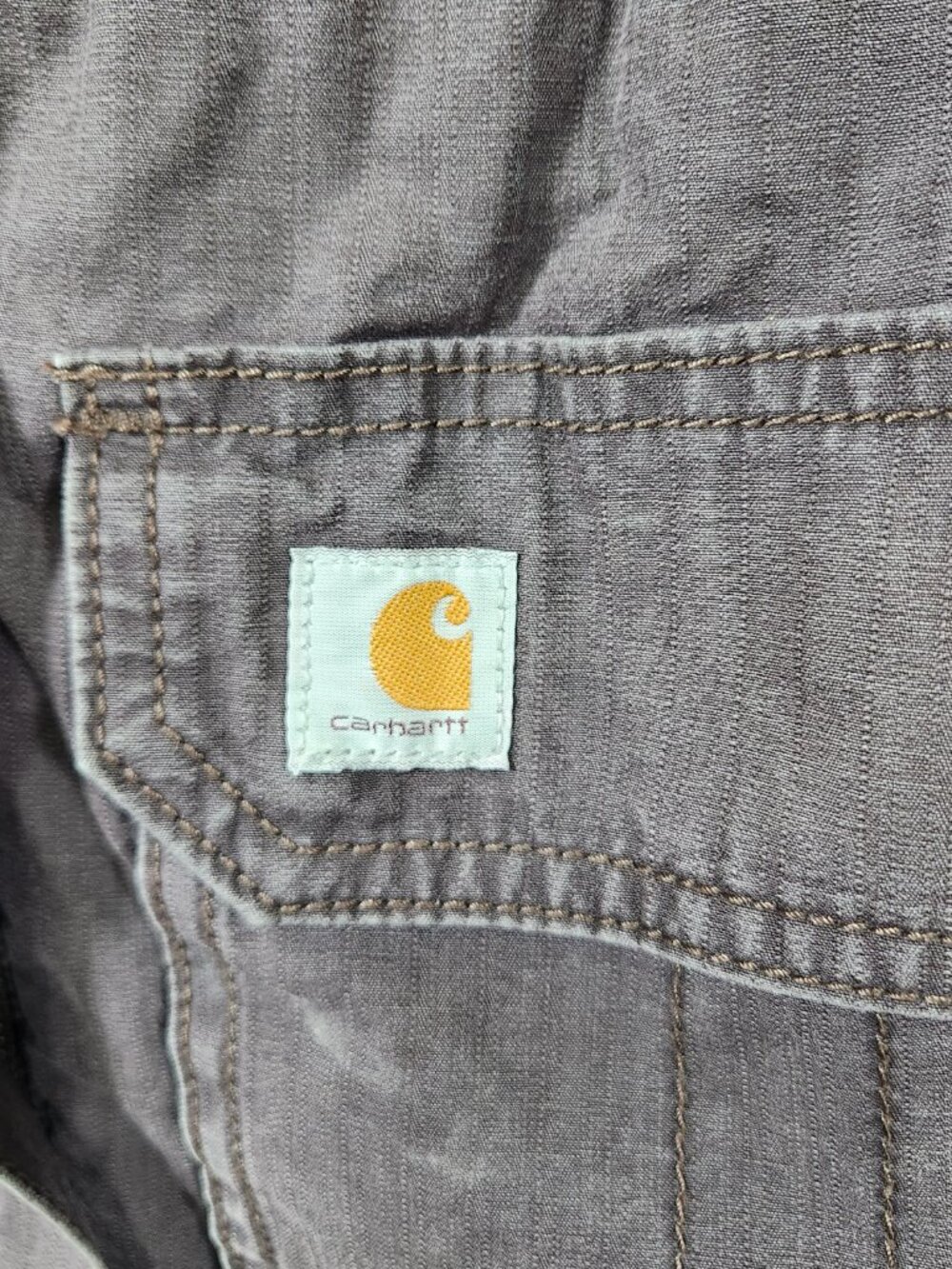 Carhartt Womens Jacket Small 4-6 Utility Field Work Chore Full Zip Pockets Brown - Picture 6 of 16